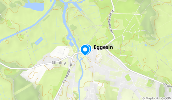 Kartenausschnitt Bahnhof Eggesin